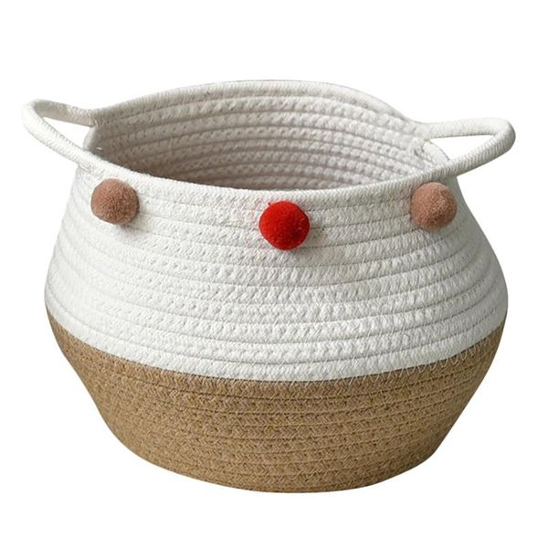 storage baskets woven cotton rope decorative hamper for diaper, blankets, magazine and keys, home container
storage baskets woven cotton rope decorative hamper for diaper, blankets, magazine and keys, home container