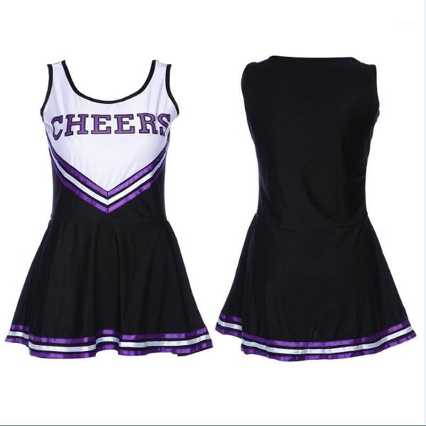 cheerleading women's cheerleader dress sports uniform cheer leader costume fancy with pom poms school girls musical party gym clothes1
cheerleading women's cheerleader dress sports uniform cheer leader costume fancy with pom poms school girls musical party gym clothes1
