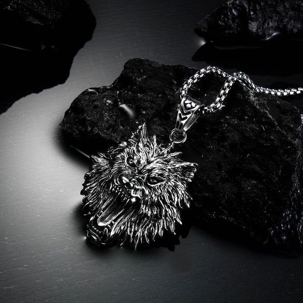 pendant necklaces 55cm nordic hip hop stainless steel color man necklace street trend retro teen wolf head accessories jewelry 2021, Silver
pendant necklaces 55cm nordic hip hop stainless steel color man necklace street trend retro teen wolf head accessories jewelry 2021, Silver