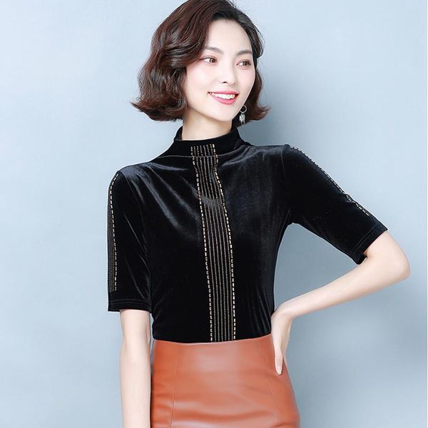 ggright turtleneck diamond blouse women 2021 spring summer office lady velvet black blouse shirt women elegant soft female, White
ggright turtleneck diamond blouse women 2021 spring summer office lady velvet black blouse shirt women elegant soft female, White