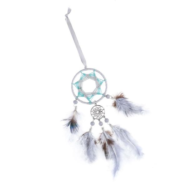 decorative objects & figurines 1pc dreamcatcher wind chime car hanging ornament chic po props adornment for home living room (grey)
decorative objects & figurines 1pc dreamcatcher wind chime car hanging ornament chic po props adornment for home living room (grey)