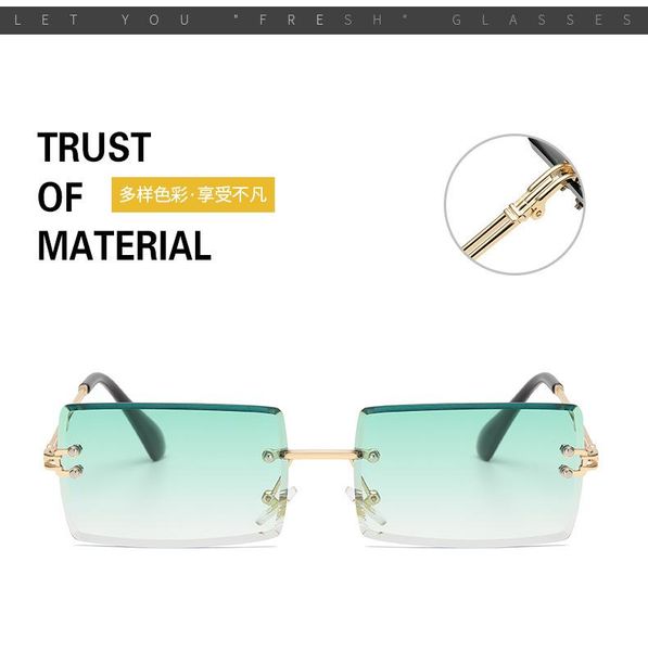 sunglasses redpower frameless square in europe and the united states a0365, White;black
sunglasses redpower frameless square in europe and the united states a0365, White;black