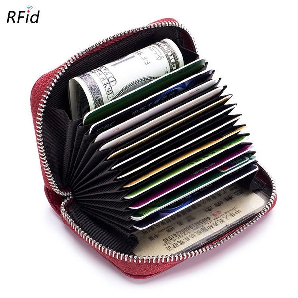 card holders rfid single organ genuine leather holder for women fashion zipper holer with coin pocket ladies small purse, Brown;gray
card holders rfid single organ genuine leather holder for women fashion zipper holer with coin pocket ladies small purse, Brown;gray