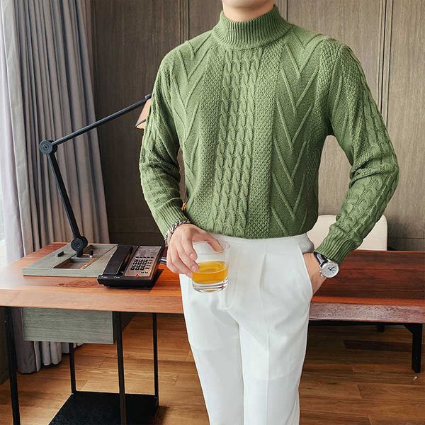 winter half turtleneck sweater men pullover knitwear twist casual male slim fit knitwear thick warm pullover homme 210527, White;black
winter half turtleneck sweater men pullover knitwear twist casual male slim fit knitwear thick warm pullover homme 210527, White;black