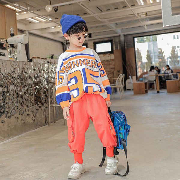 2021 spring new korean children's digital zhongda printing pullover casual slacks suit, White
2021 spring new korean children's digital zhongda printing pullover casual slacks suit, White