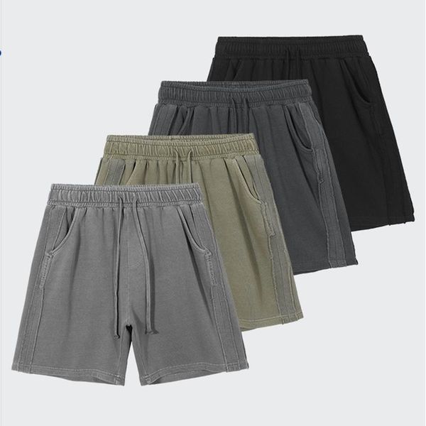 men's shorts summer high street distressed men and women casual oversize five point pants straight loose pockets side stroped, White;black
men's shorts summer high street distressed men and women casual oversize five point pants straight loose pockets side stroped, White;black