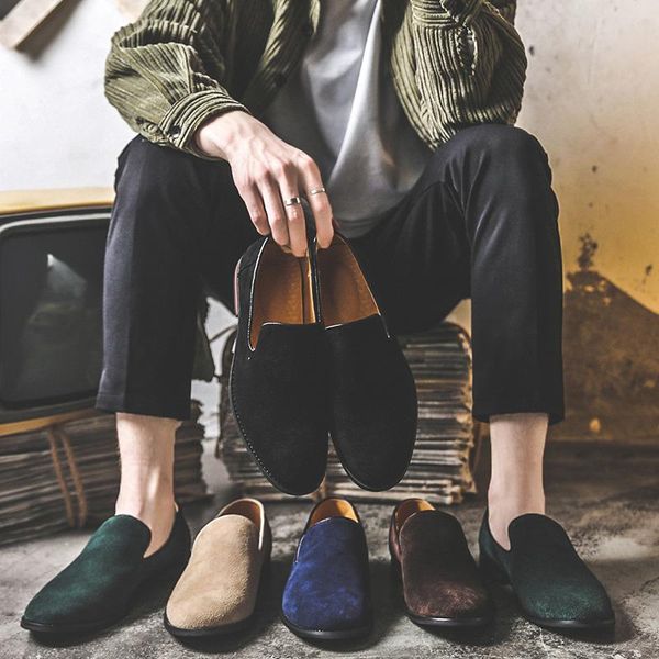 dress shoes yomior fashion vintage flats genuine leather casual men formal loafers work comfortable driving five color, Black
dress shoes yomior fashion vintage flats genuine leather casual men formal loafers work comfortable driving five color, Black