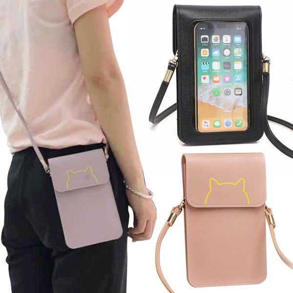 wallets touches screen pu leather change bag women crossbody mobile phone pouch wallet fs99, Red;black
wallets touches screen pu leather change bag women crossbody mobile phone pouch wallet fs99, Red;black