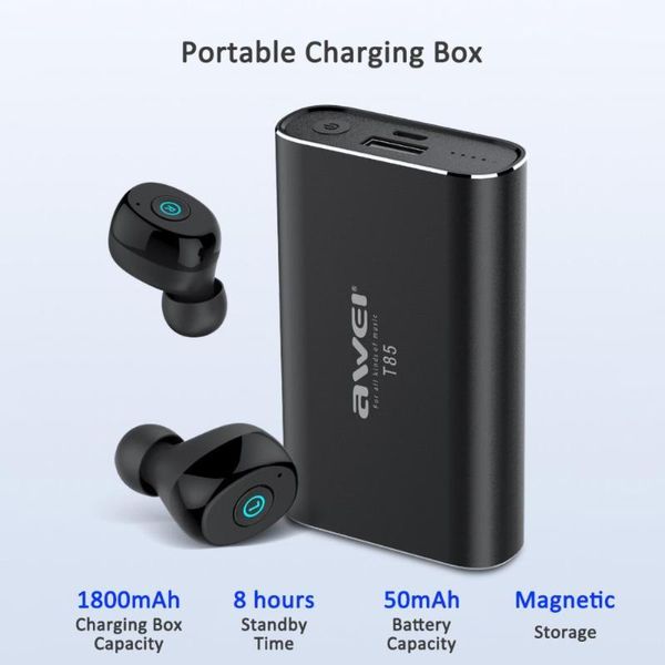 awei t85 magnetic bluetooth 5.0 earbuds waterproof abs tws noise reduction in-ear wireless earphones for driving running fitness
awei t85 magnetic bluetooth 5.0 earbuds waterproof abs tws noise reduction in-ear wireless earphones for driving running fitness