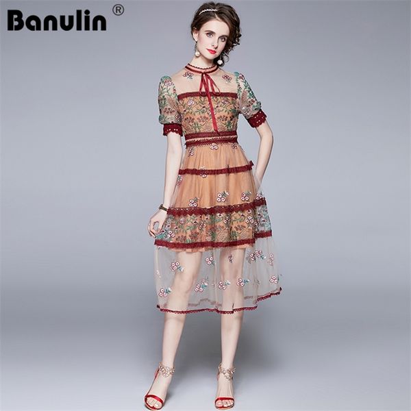 runway summer flower embroidery dress women short sleeve o-neck bow vintage mesh female patchwork lace midi n66724 210603, Black;gray
runway summer flower embroidery dress women short sleeve o-neck bow vintage mesh female patchwork lace midi n66724 210603, Black;gray