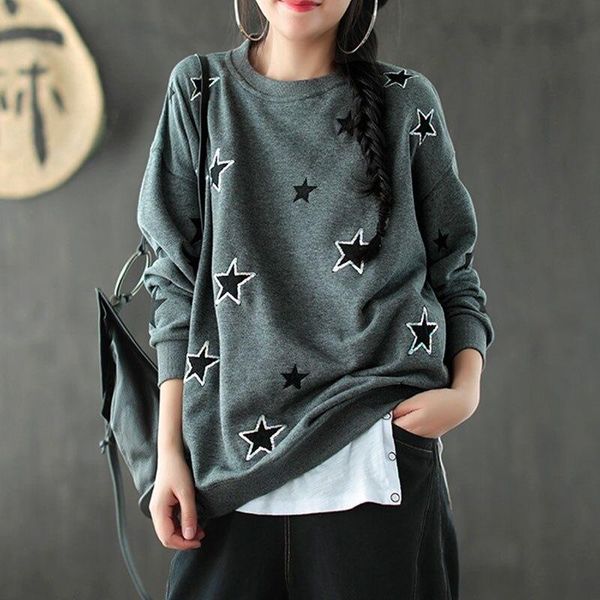 women's hoodies & sweatshirts fairynatural ladies cotton sweatshirt 2021 autumn spring loose casual long sleeve women pullover o neck v, Black
women's hoodies & sweatshirts fairynatural ladies cotton sweatshirt 2021 autumn spring loose casual long sleeve women pullover o neck v, Black