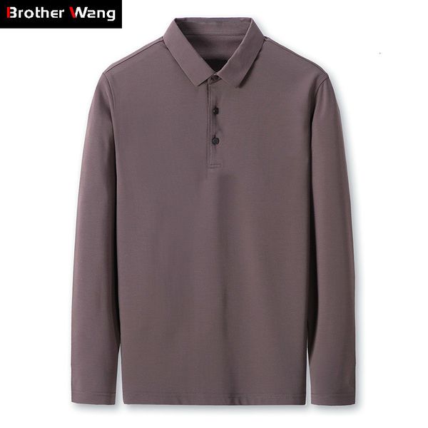 2021 classic style men's modal new solid color lapel business casual long sleeve t-shirt male brand ryqb, White;black
2021 classic style men's modal new solid color lapel business casual long sleeve t-shirt male brand ryqb, White;black