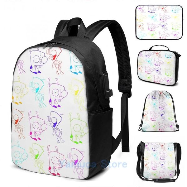 backpack funny graphic print fluro gir invader zim usb charge men school bags women bag travel laptop
backpack funny graphic print fluro gir invader zim usb charge men school bags women bag travel laptop