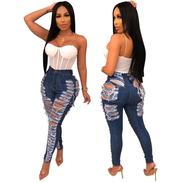 wjustforu ripped for women fashion casual club hole denim pants femme bodycon hollow out pencil long jeans vestidos, Blue
wjustforu ripped for women fashion casual club hole denim pants femme bodycon hollow out pencil long jeans vestidos, Blue