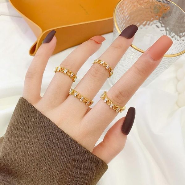 cluster rings exquisite hollow zircon opening four-piece ring ladies charming crystal simple fine adjustable knuckle gift, Golden;silver
cluster rings exquisite hollow zircon opening four-piece ring ladies charming crystal simple fine adjustable knuckle gift, Golden;silver