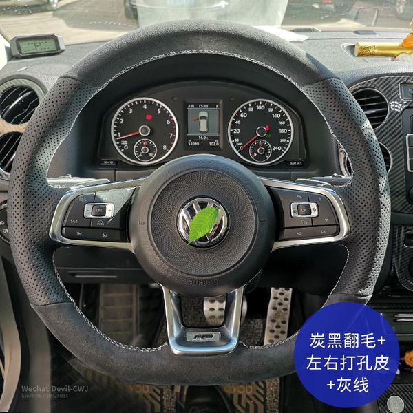 steering wheel cover for volkswagen golf 6 7 gti lamando polo sciricco tayron d-shaped balck leather car interior accessories
steering wheel cover for volkswagen golf 6 7 gti lamando polo sciricco tayron d-shaped balck leather car interior accessories