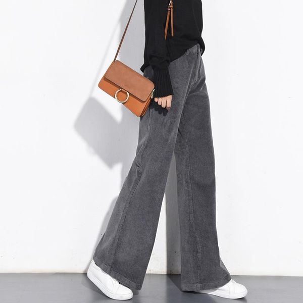 women's pants & capris sping autumn high waist loose corduroy casual flare wide leg, Black;white
women's pants & capris sping autumn high waist loose corduroy casual flare wide leg, Black;white
