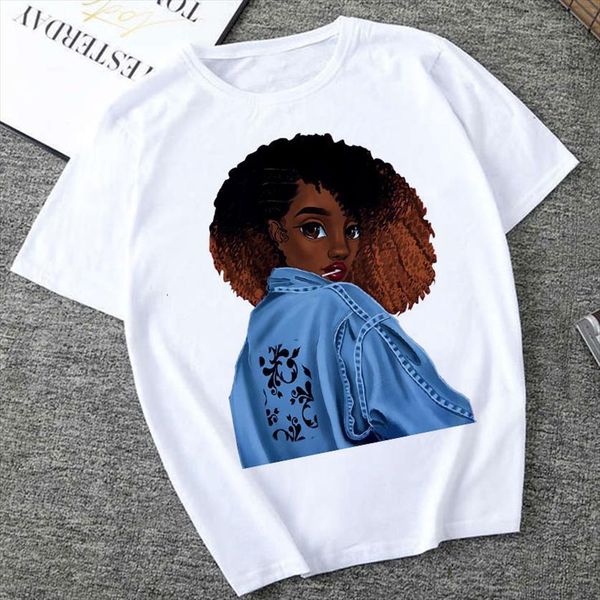 america africa girl printing summer women fashion streetwear harajuku casual short sleeved, White
america africa girl printing summer women fashion streetwear harajuku casual short sleeved, White