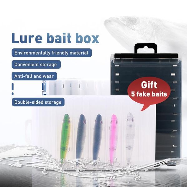 fishing accessories lure box for wobblers storage with pencil double sided tackle boxes in water dogs bait
fishing accessories lure box for wobblers storage with pencil double sided tackle boxes in water dogs bait