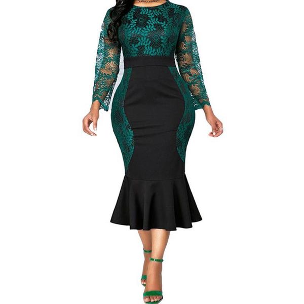 casual dresses women dress 2021 autumn elegant lace stitching crochet hollow ruffled party ladies bodycon evening outfits, Black;gray
casual dresses women dress 2021 autumn elegant lace stitching crochet hollow ruffled party ladies bodycon evening outfits, Black;gray