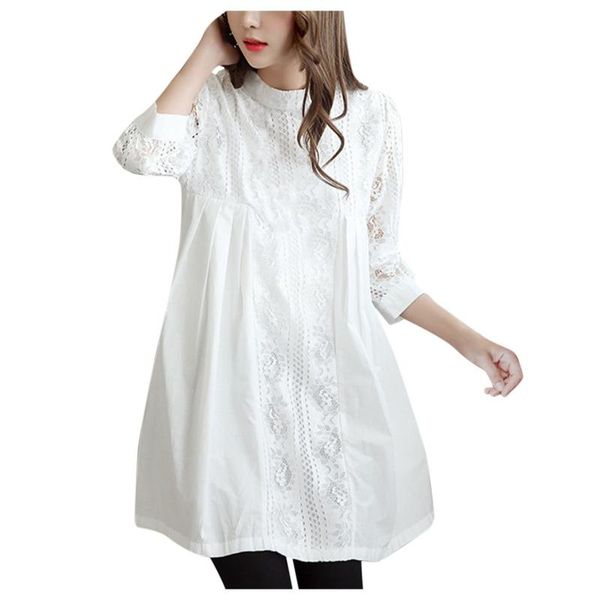 casual dresses women white dress round neck lace solid color three-quarter sleeve streetwear tidal flow vestidos de verano, Black;gray
casual dresses women white dress round neck lace solid color three-quarter sleeve streetwear tidal flow vestidos de verano, Black;gray