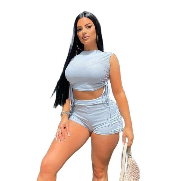 women's tracksuits summer shorts 2 piece set causal outfits women shoulder pad silm and suit female spring autumn sport loungewear, Gray
women's tracksuits summer shorts 2 piece set causal outfits women shoulder pad silm and suit female spring autumn sport loungewear, Gray