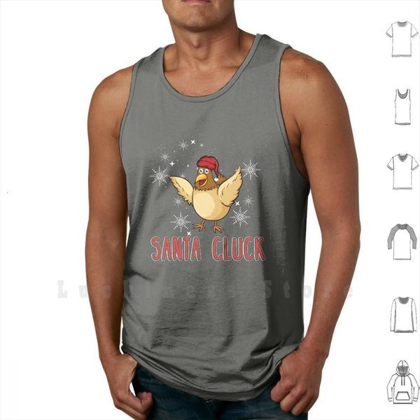 santa cluck funny christmas chicken backyard tank vest 100% cotton chick hen xmas, White;black
santa cluck funny christmas chicken backyard tank vest 100% cotton chick hen xmas, White;black