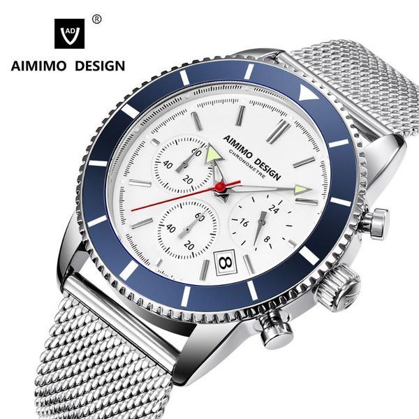 wristwatches aimimo design men`s wristwatch japan-miyota movement quartz watches men waterproof 30m chronograph watch clock relogio masculin, Slivery;brown
wristwatches aimimo design men`s wristwatch japan-miyota movement quartz watches men waterproof 30m chronograph watch clock relogio masculin, Slivery;brown