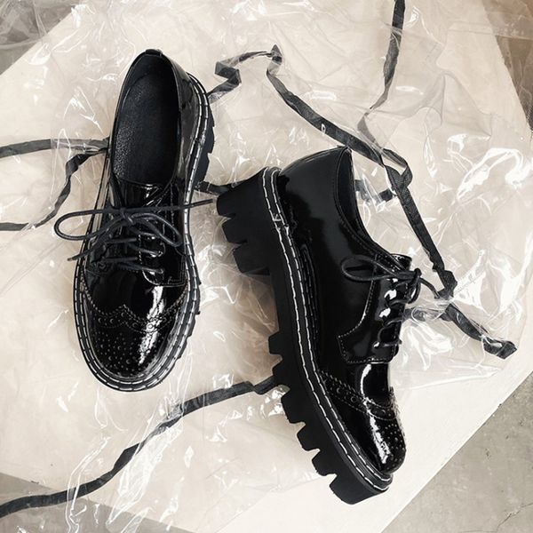 2021 genuine leather ladies shoes thick heels round toe black color casual shoes spring autumn women pumps lace-up bullock shoes
2021 genuine leather ladies shoes thick heels round toe black color casual shoes spring autumn women pumps lace-up bullock shoes