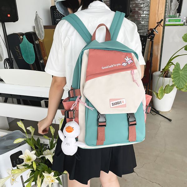 schoolbag female korean edition high school forest department color contrast backpack
schoolbag female korean edition high school forest department color contrast backpack