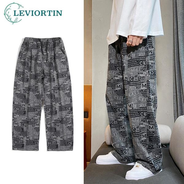 men's pants fashion korean style trendy knitted casual trousers loose straight sports elastic waist wide leg daddy, Black
men's pants fashion korean style trendy knitted casual trousers loose straight sports elastic waist wide leg daddy, Black