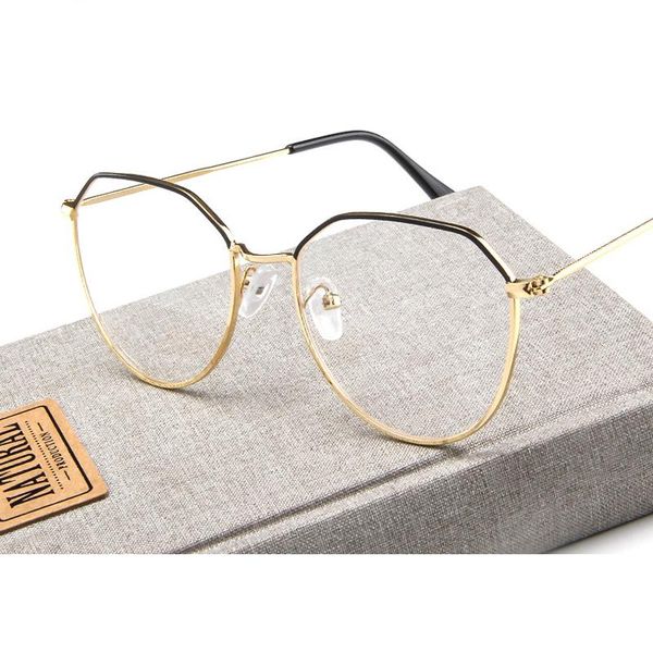 fashion sunglasses frames anti blue light glasses transparent women retro optical eyeglasses female irregular metal myopia eyewear, Black
fashion sunglasses frames anti blue light glasses transparent women retro optical eyeglasses female irregular metal myopia eyewear, Black