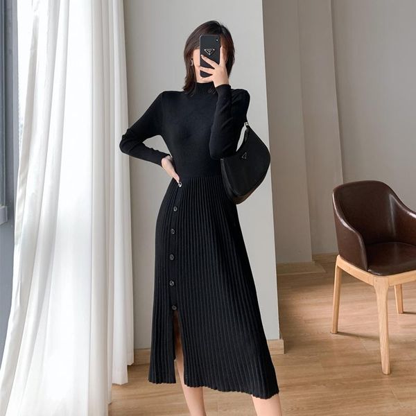 casual dresses women elegant sweater dress female fashion loose turtleneck solid pullover femme autumn winter knitted split, Black;gray
casual dresses women elegant sweater dress female fashion loose turtleneck solid pullover femme autumn winter knitted split, Black;gray