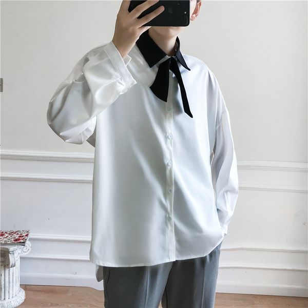 2021 new men's solid color long sleeve brand shirt french cuff mens shirts male white/black clothes camisa masculina tie send -2xl 8we
2021 new men's solid color long sleeve brand shirt french cuff mens shirts male white/black clothes camisa masculina tie send -2xl 8we