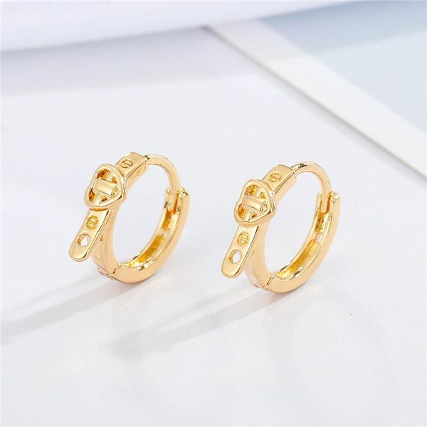 hoop & huggie 1pc cute simple heart belt small earrings for women punk funny round circle waistband mini jewelry gift e711, Golden;silver
hoop & huggie 1pc cute simple heart belt small earrings for women punk funny round circle waistband mini jewelry gift e711, Golden;silver