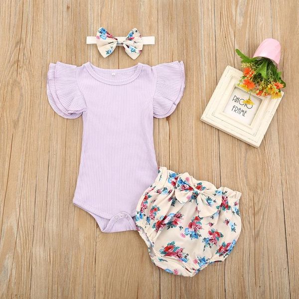 clothing sets girl fashion baby romper set summer shorts born one piece, White 
clothing sets girl fashion baby romper set summer shorts born one piece, White