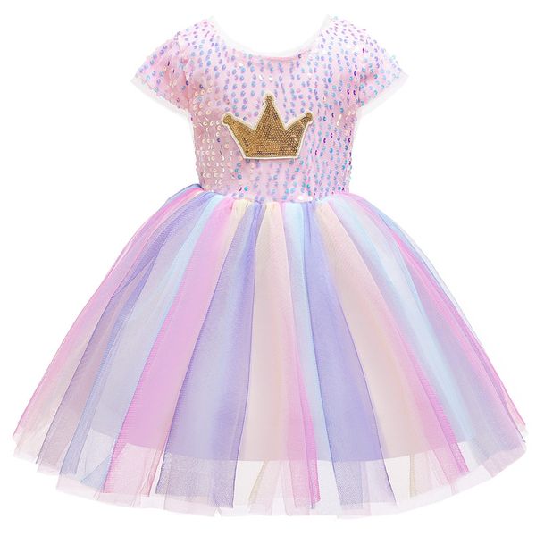 summer dress 2020 birthday party evening girls dress kids sundress for girls 3-10 years christmas clothing sequin princess dress, Red;yellow 
summer dress 2020 birthday party evening girls dress kids sundress for girls 3-10 years christmas clothing sequin princess dress, Red;yellow