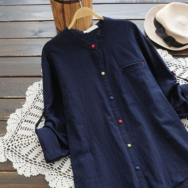 5xl big size autumn cotton linen women shirts stand long sleeve button casual blouses simple plus womens and, White
5xl big size autumn cotton linen women shirts stand long sleeve button casual blouses simple plus womens and, White