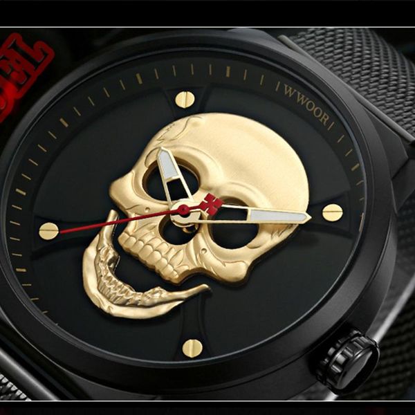 wristwatches 2021 men watch 3d vintage skull cool men's watches wwoor stainless steel waterproof wristwatch for male clock erkek kol sa, Slivery;brown
wristwatches 2021 men watch 3d vintage skull cool men's watches wwoor stainless steel waterproof wristwatch for male clock erkek kol sa, Slivery;brown
