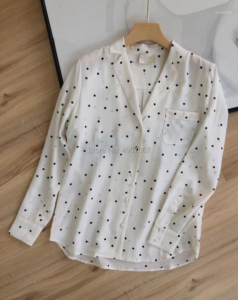 women's blouses & shirts silk white polka dots printed shirt features notched - 2021ss ladies long sleeve casual blouse
women's blouses & shirts silk white polka dots printed shirt features notched - 2021ss ladies long sleeve casual blouse