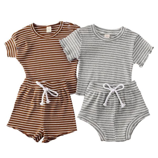 clothing sets 2021 summer baby clothes girls boys outfits suit toddler striped set cotton casual short pants overalls, White
clothing sets 2021 summer baby clothes girls boys outfits suit toddler striped set cotton casual short pants overalls, White