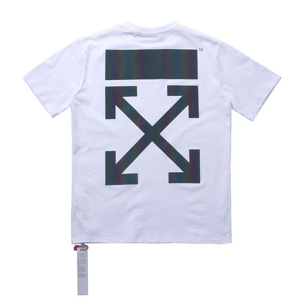 the new new 2020 summer off fashion men's and women's same arrow laser dazzling reflective short sleeve t-shirt, White;black
the new new 2020 summer off fashion men's and women's same arrow laser dazzling reflective short sleeve t-shirt, White;black