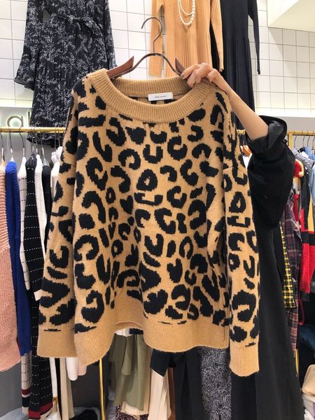 leopard print o neck pullovers knitted women's 2021 autumn winter new fashion casual slim sweater 1xy7, White;black
leopard print o neck pullovers knitted women's 2021 autumn winter new fashion casual slim sweater 1xy7, White;black