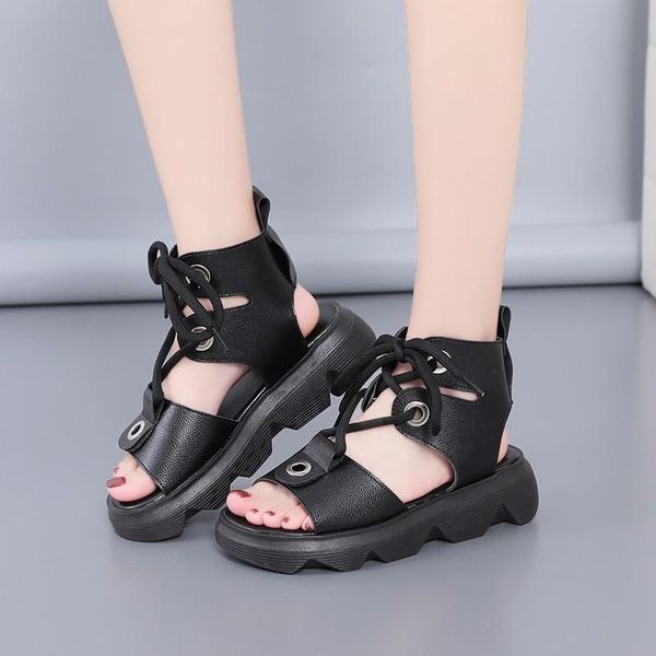 sandals roman women 2021 occident summer wedges cross strap open toe casual black women's zapatillas plataforma pu
sandals roman women 2021 occident summer wedges cross strap open toe casual black women's zapatillas plataforma pu