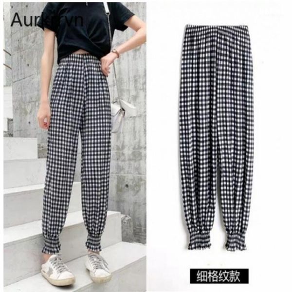 aurkrrvn summer harem pants woman high waist loose silk crop womens casual joggers trousers street lady carrot pant women's & capris, Black;white
aurkrrvn summer harem pants woman high waist loose silk crop womens casual joggers trousers street lady carrot pant women's & capris, Black;white