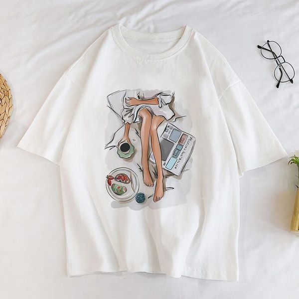 harajuku vogue tshirt summer printed fashion girl t shirt women graphic cartoon korean style, White
harajuku vogue tshirt summer printed fashion girl t shirt women graphic cartoon korean style, White