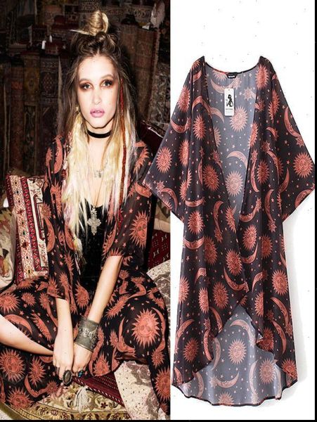 women chiffon blouses sun moon floral print loose shawl kimono cardigan cover up shirt blouse blusas feminina 2020, White
women chiffon blouses sun moon floral print loose shawl kimono cardigan cover up shirt blouse blusas feminina 2020, White