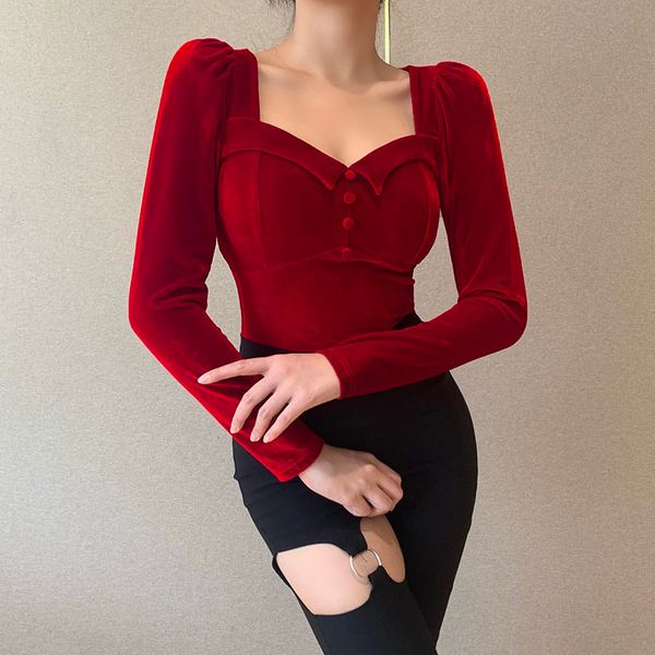 Velvet Elegant Women Tee Top Long Sleeve V Neck Solid Vintage Casual T shirt Aautumn Slim Sexy Streetwear tshirt 2021, White
Velvet Elegant Women Tee Top Long Sleeve V Neck Solid Vintage Casual T shirt Aautumn Slim Sexy Streetwear tshirt 2021, White