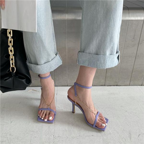 sandals women summer 2021 designer square toe metal chain ankle strap high heels green sweet shoes woman sandalias, Black
sandals women summer 2021 designer square toe metal chain ankle strap high heels green sweet shoes woman sandalias, Black