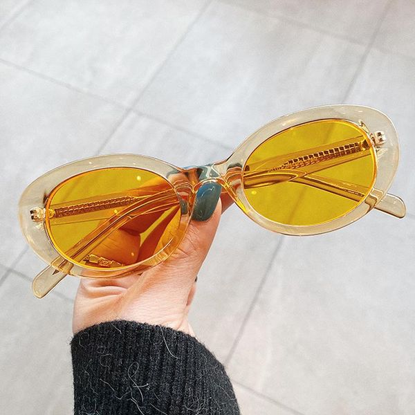 sunglasses fashion vintage candy color orange pink round for women elegant clear gradient oval sun glass female small frame, White;black
sunglasses fashion vintage candy color orange pink round for women elegant clear gradient oval sun glass female small frame, White;black